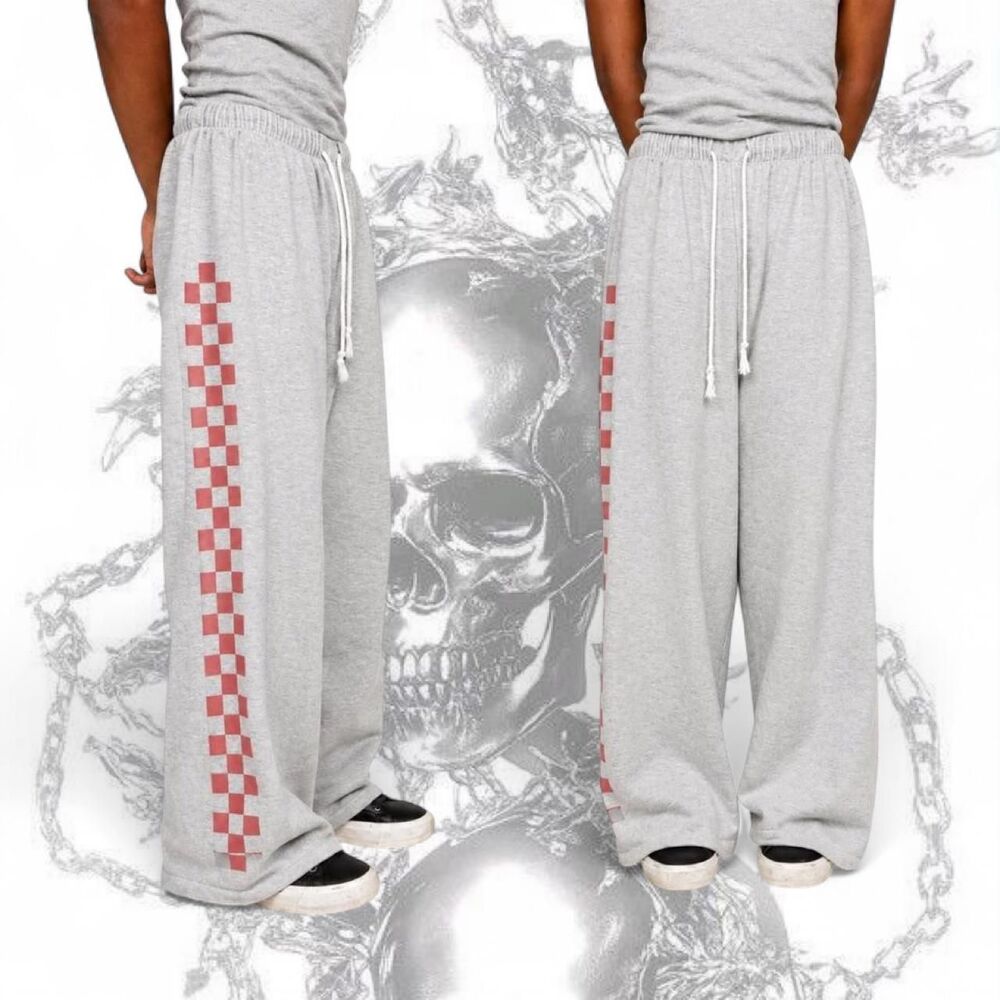 Gray Wide Leg Sweats